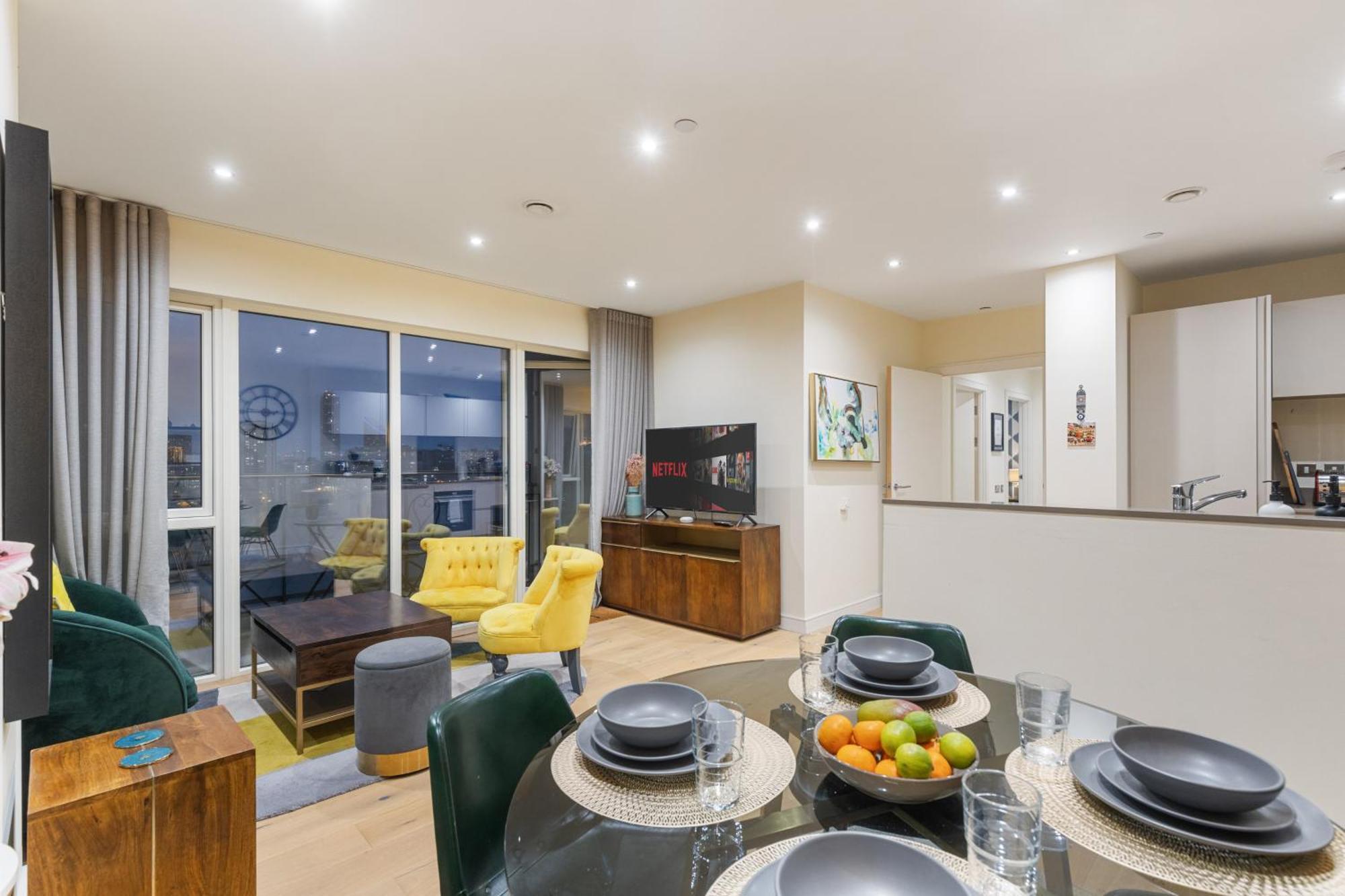 Appartamento Classy Riverside Flat In Canary Wharf *